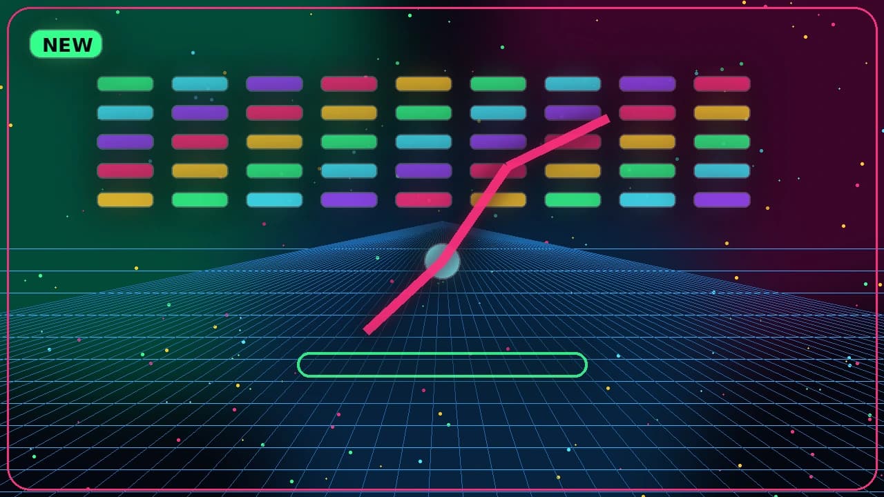 Neon Breakout Rush game artwork