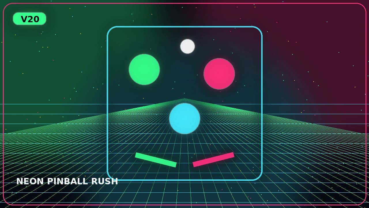 Neon Pinball Rush game artwork