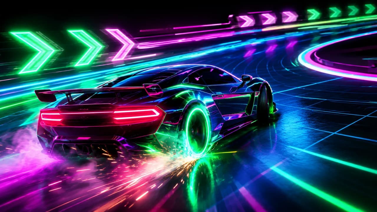 Turbo Drift Grid game artwork