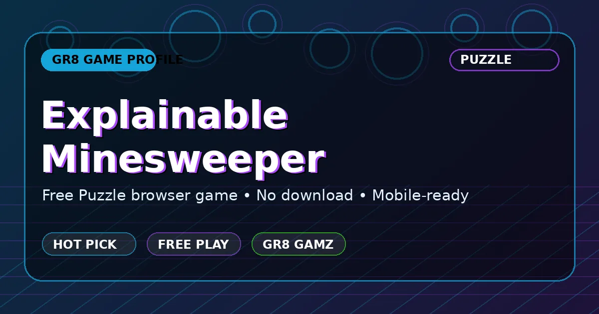 Explainable Minesweeper game artwork
