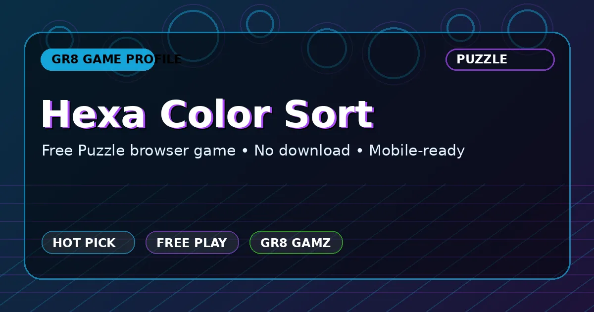 Hexa Color Sort game artwork