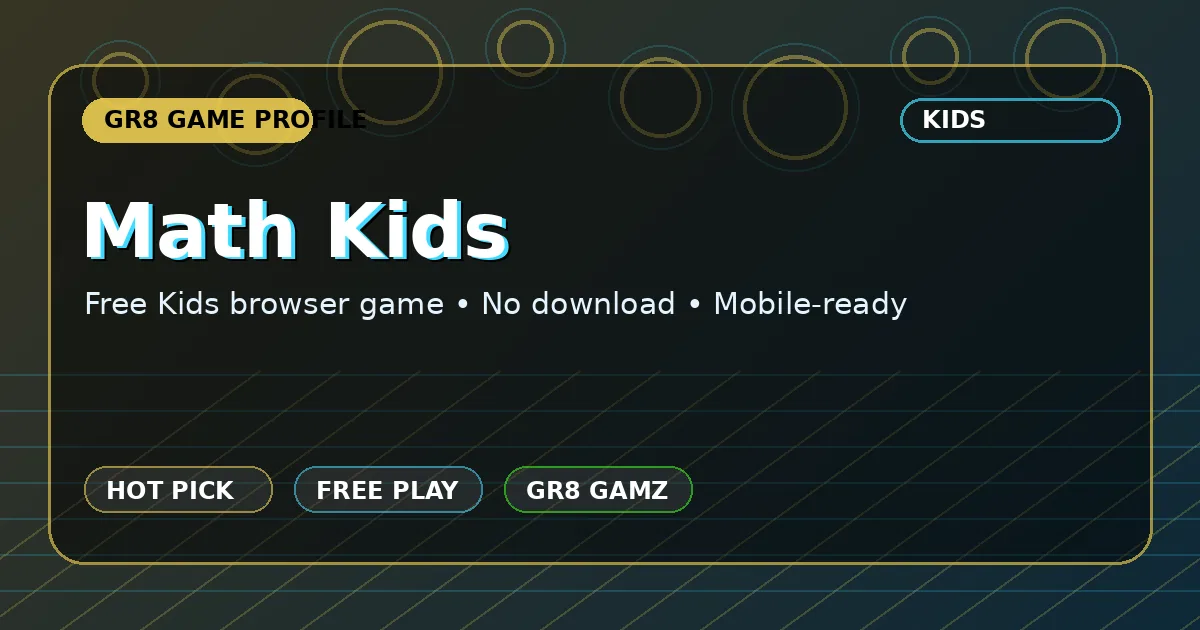 Math Kids game artwork