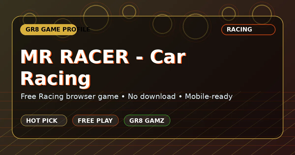 MR RACER - Car Racing artwork