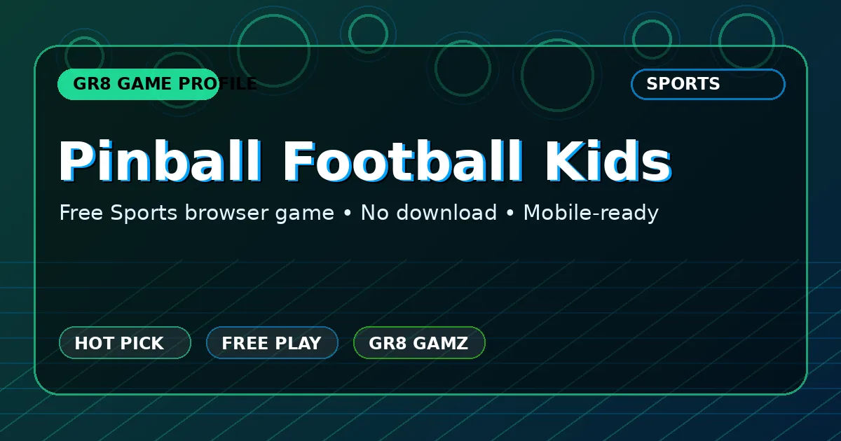 Pinball Football Kids game artwork