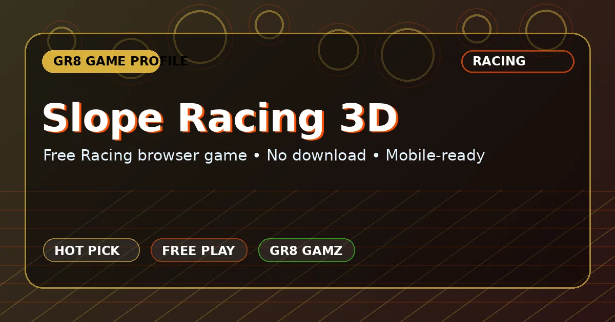 Slope Racing 3D game artwork