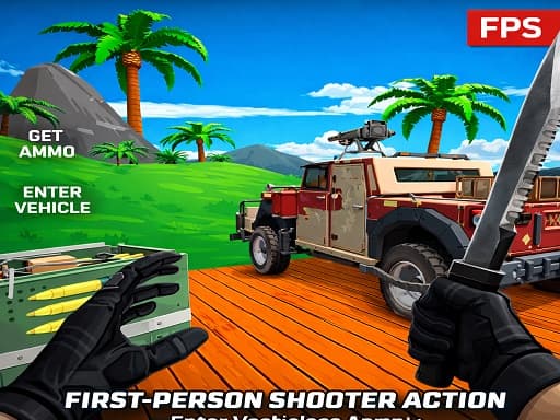 Blocky Zombie Shooting artwork