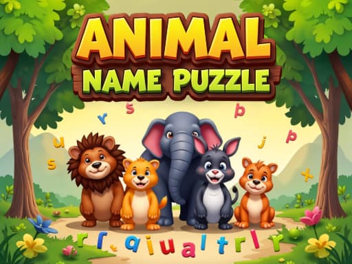 Animal Name Puzzle artwork
