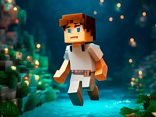 Noobik Parkour in a Cave! artwork