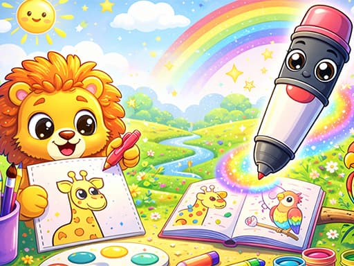 Magic Coloring Book for Little Artists artwork