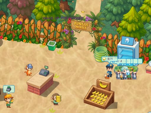 Jungle Mart idle game artwork