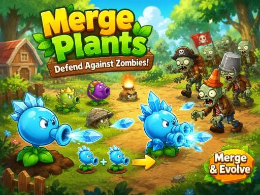 Merge Plants - Defense Zombies artwork