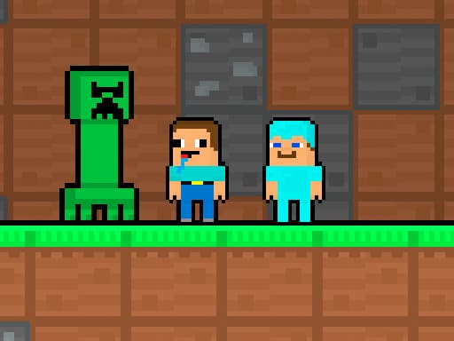 Noob and Pro Monster School artwork