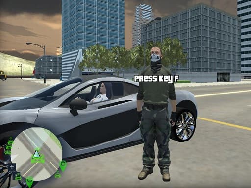 Crazy GTA Mercenary Driver artwork