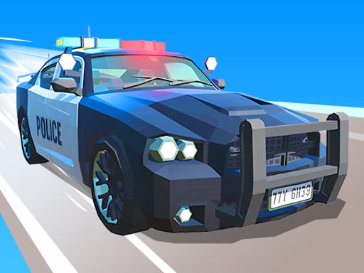 Police Car Line Driving artwork