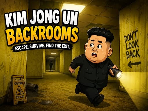 Kim Jong Un Backrooms artwork