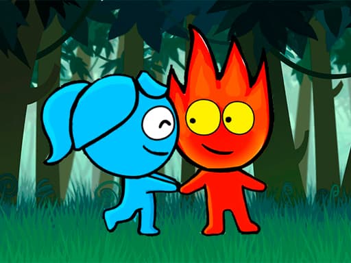 Red boy and Blue Girl Forest Adventure artwork