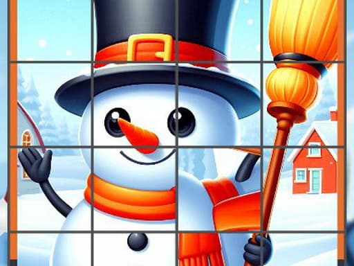 Happy Snowman Puzzle artwork