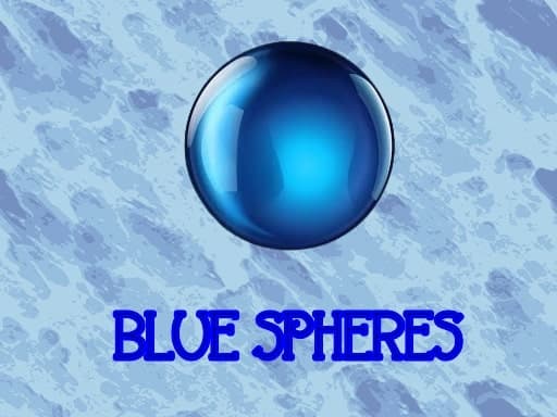 Blue spheres artwork