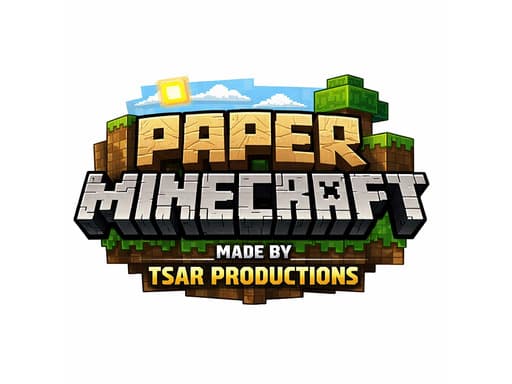 Paper Minecraft artwork
