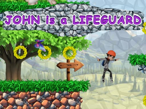 John is a lifeguard artwork