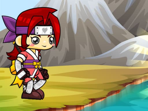 Samurai running artwork