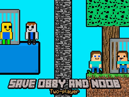 Save Obby and Noob Two players artwork
