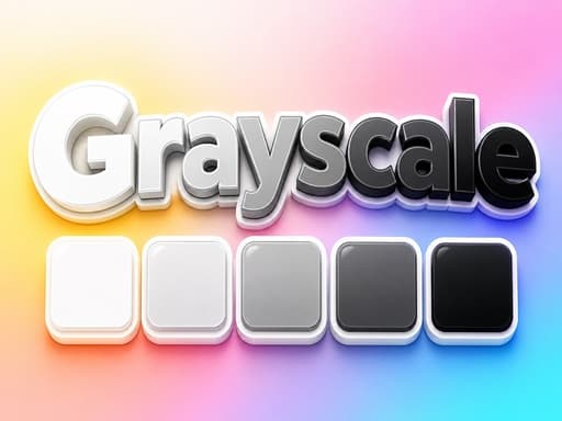 Grayscale artwork