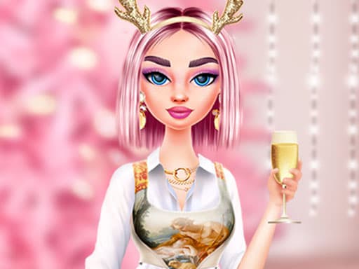 Kikis Pink Christmas artwork