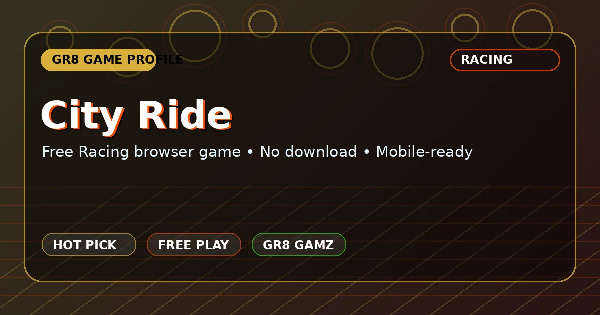 City Ride game artwork