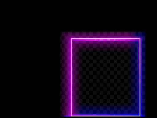 Neon square Rush artwork