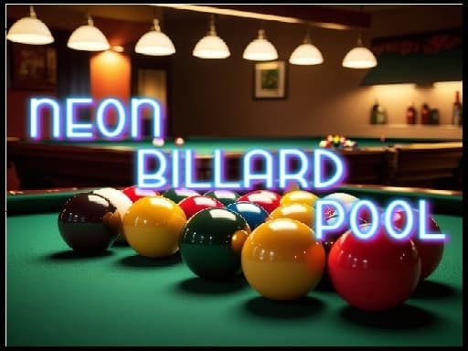 Neon Billard Pool artwork