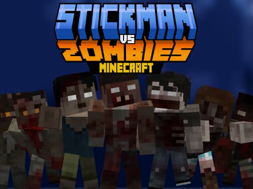 Stickman vs Zombies Minecraft artwork