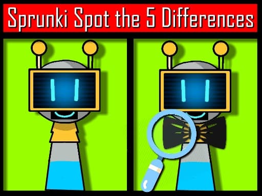 Sprunki Spot the 5 Differences artwork