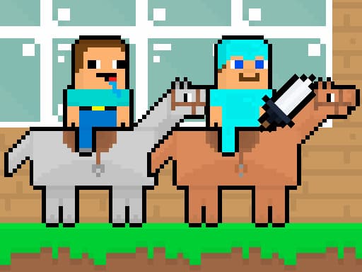 Noob vs Pro HorseCraft artwork