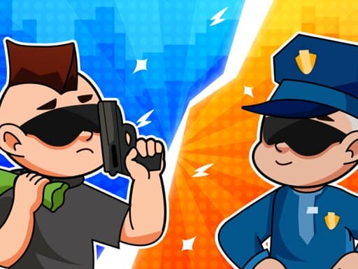 Robber and cop artwork