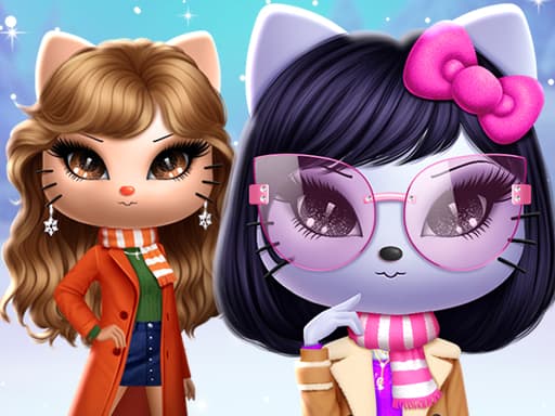 Kitty Squad Winter Dress up artwork