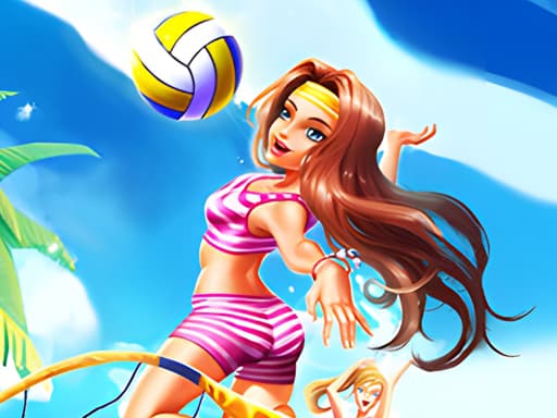 Beach volleyball 3D artwork