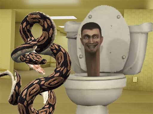 Python Snake Kill Skibidi Toilet Backrooms artwork