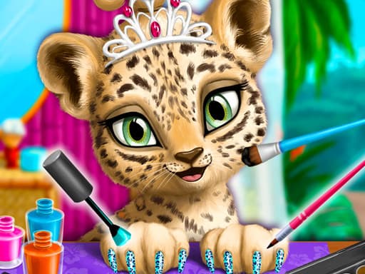 Jungle Animal Hair Salon artwork