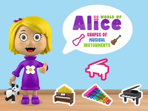 World of Alice Shapes of Musical Instruments artwork
