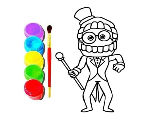 Digital Circus Click and Paint artwork