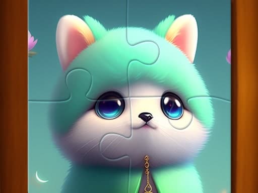 Cute Cat Jigsaw Puzzle artwork