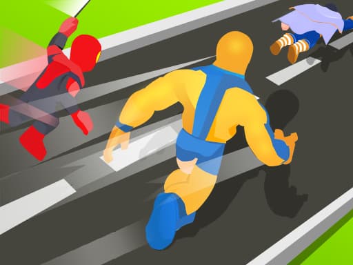 Superhero Transform Change Race artwork