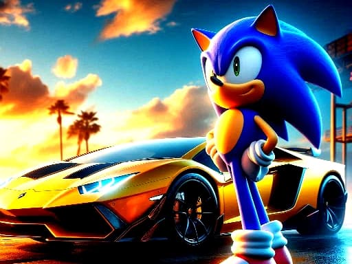 Sonic Run for Lamborghini artwork