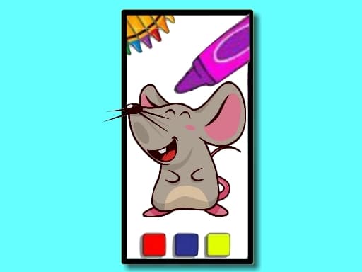Funny Mouse Coloring Time artwork